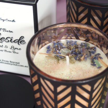 LAKESIDE – Black & Rose Gold Coconut and lime Essential Oil Soy Candles - Image 3