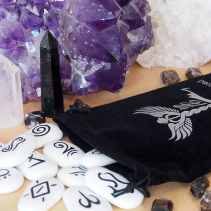 ORACLE STONES - Black Oracles Reading Stone Set