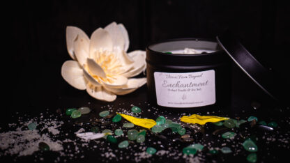 ENCHANTMENT – Orchid Vanilla & Sea Salt Essence Soy Candles - Image 3