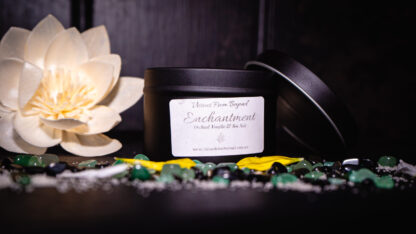 ENCHANTMENT – Orchid Vanilla & Sea Salt Essence Soy Candles - Image 4