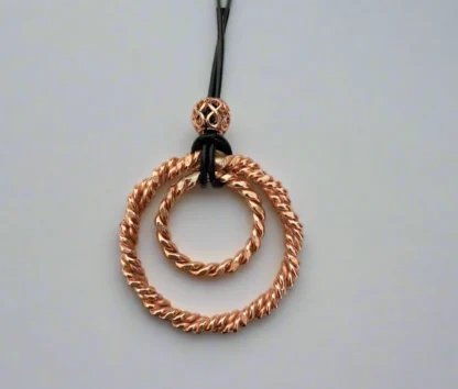 Teotihaucan /Lost Cubit Combo - Tensor Ring Copper Pendant