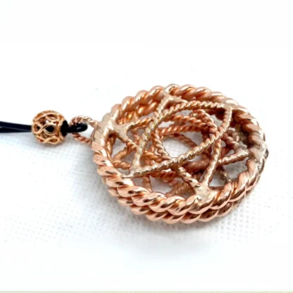 Vesica Piscis Tube Torus Pendant - Image 3
