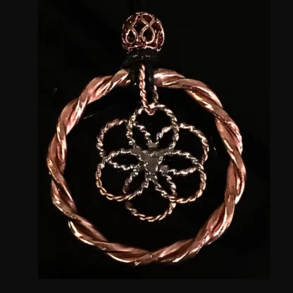 Teotihuacan Pendant - Tensor Ring with Lotus Tensor Ring